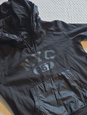 Polo by Ralph Lauren Black Hoodie with Blue Label